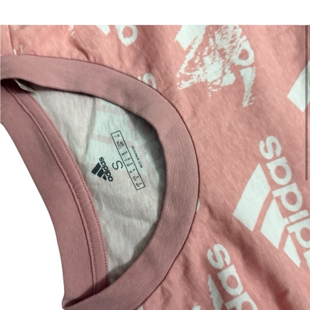 Men’s Pink Adidas Logo Tee | Size Small - Picture 4 of 5
